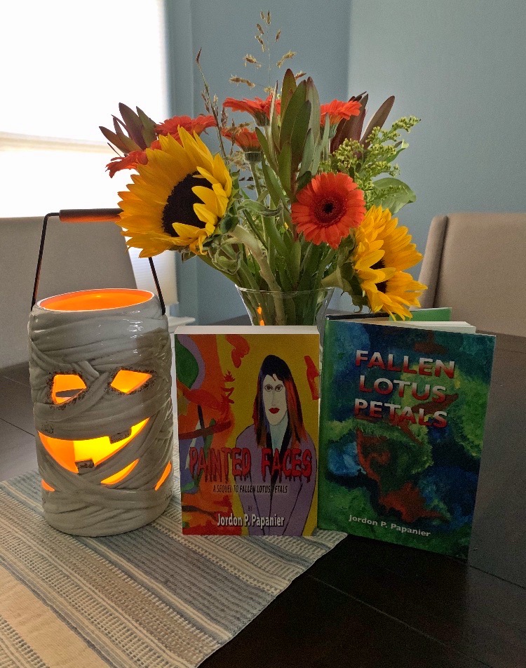 Happy Halloween, book Painted Faces and Fallen Lotus Petals